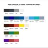 tank top color chart 2 - Beartooth Band Store