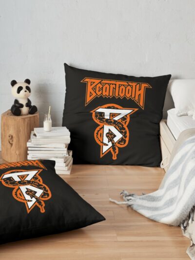 Beartooth Throw Pillow Official Beartooth Band Merch