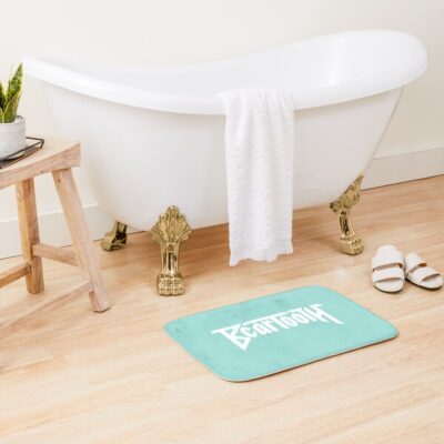 Beartooth White Logo Bath Mat Official Beartooth Band Merch